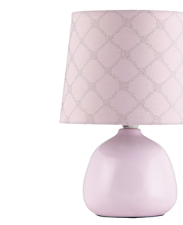 Lampy Rabalux 4384 - Stolná lampa ELLIE E14/40W ružová