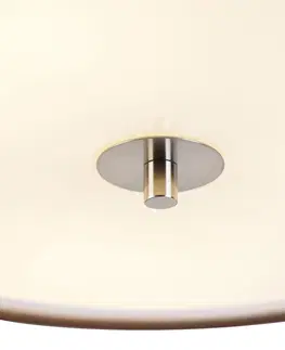 Stropne svietidla Moderné stropné svietidlo hnedé s bielymi 50 cm 3 svetlami - Drum Duo