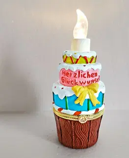 Drobné dekorácie a doplnky LED dekorácia torta