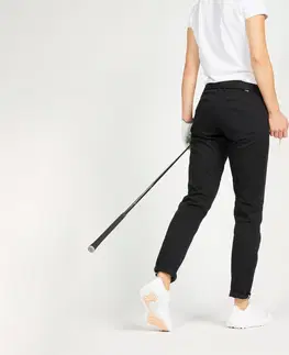 nohavice Dámske golfové nohavice čierne