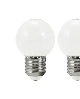 LED osvetlenie  SADA 2x LED Žiarovka PARTY E27/0,5W/36V biela 3000K 