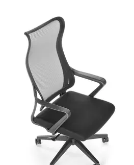 Kancelárske stoličky HALMAR Loreto kancelárska stolička s podrúčkami čierna