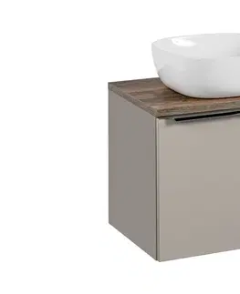 Kúpeľňový nábytok ArtCom Kúpeľňová skrinka s umývadlom a doskou SANTA Fe Taupe DU60/1 | 60 cm