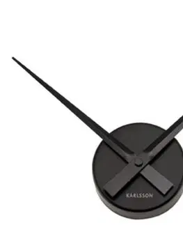 Hodiny Nástenné hodiny Karlsson 4348BK, Little Big Time, čierne 45cm