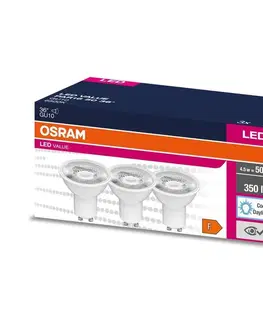 Žiarovky Osram SADA 3x LED Žiarovka PAR16 GU10/4,5W/230V 6500K 36° - Osram 