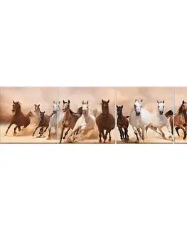 Dekoračné panely Sklenený panel 60/240 Horses 4-Elem