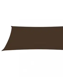 Stínící textilie Tieniaca plachta obdĺžniková 4 x 5 m oxfordská látka Dekorhome Hnedá
