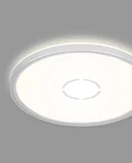 Stropné svietidlá Briloner LED stropné svietidlo Free, Ø 29 cm, strieborná