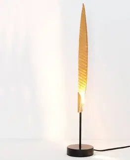 Stolové lampy Holländer Stolová lampa Penna zlatá výška 51 cm