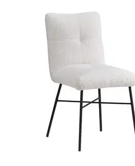 Čalúnené stoličky Stolička Cosmo TC-2154 MJ8-1 biely
