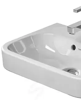 Kúpeľňa DURAVIT - Happy D.2 Umývadielko, 500x360 mm, s prepadom, s otvorom na batériu, biela 0710500000