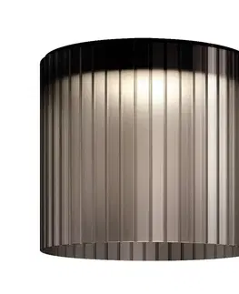 Stropné svietidlá Kundalini Kundalini Giass stropné LED svietidlo Ø 40 cm sivé