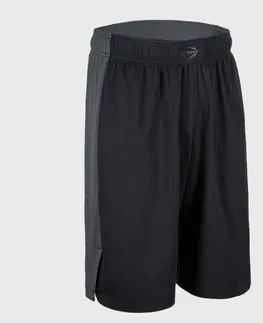nohavice Basketbalové šortky SH500 unisex čierne