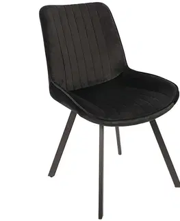 Čalúnené stoličky Stolička Verti čierna