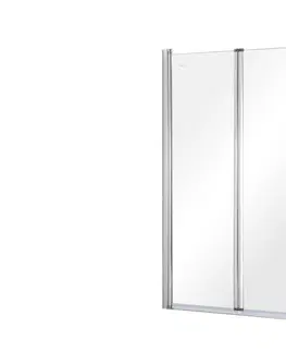 Sprchové dvere HOPA - Vaňová zástena PRIME 2 - FARBA rámu - Chróm / Leštený hliník (ALU), Rozmer A - 90 cm, Smer zatvárania - Univerzálne Ľavé / Pravé, Výplň - Číre bezpečnostné sklo - 5 mm BCPRIM90CC