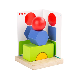 Drevené hračky LUCY & LEO - 293 Jednoduchá geometria - drevená hra