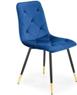 Čalúnené stoličky Stolička W155 navy blue