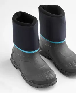 turistická obuv Detské hrejivé a nepremokavé turistické čižmy SH100 do snehu 26-37