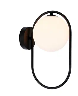 LED osvetlenie Nástenná lampa CORDEL 1xG9 Candellux Čierna