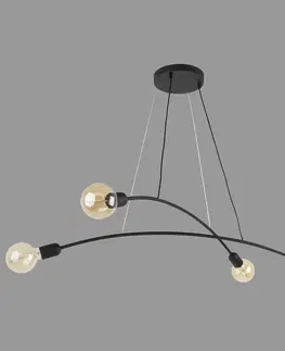 Lampy do obývačky Luster Helix black 2724 LW4