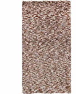 Koberce a koberčeky KONDELA Toby koberec 140x200 cm svetlohnedá melírovaná