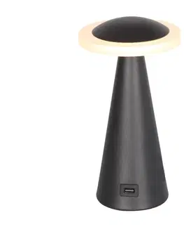 Lampy Prezent Luxera  - LED Stmievateľná stolná lampa USB konektor TAPER LED/7W/230V 