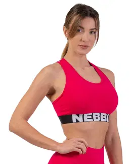 Dámske spodky Športová podprsenka Nebbia Cross Back 410 Pink - XS