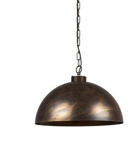 Zavesne lampy Priemyselné závesné svietidlo hrdzavohnedé 50 cm - Magna Classic