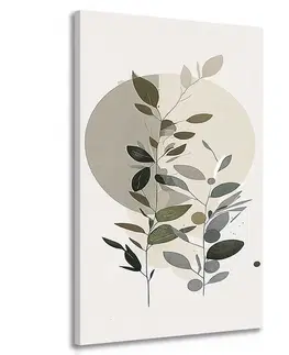 Obrazy stromy a listy Obraz minimalistické rastlinky s bohémskym nádychom