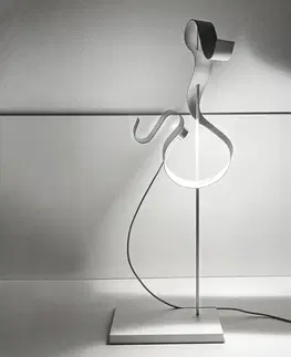 Stolové lampy Knikerboker Knikerboker Curve stolová LED lampa, biela