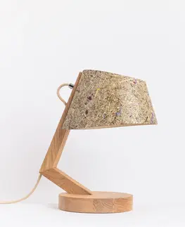 Stolové lampy Almut von Wildheim ALMUT 1411 stolná lampa zakriv. Ø 23cm alpská lúka