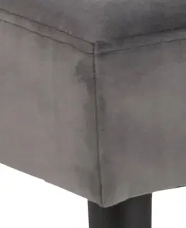 Lavice do jedálne Dkton Dizajnová lavička Neola, tmavo šedá