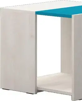 Konferenčné stolíky s úložným priestorom Konferenčný stolík JOY-KLS polar pine/mango/lime/torquise