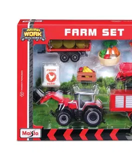 Hračky - dopravné stroje a traktory MAISTO - Farmársky set, Massey Ferguson