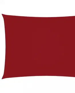 Stínící textilie Tieniaca plachta obdĺžniková 6 x 8 m oxfordská látka Dekorhome Červená