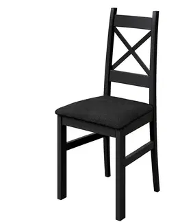 Čalúnené stoličky Stolička Alina čierna
