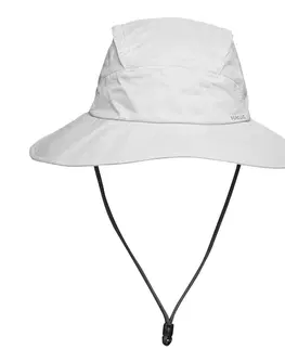 čiapky Trekingový nepremokavý klobúk MT900 svetlosivý