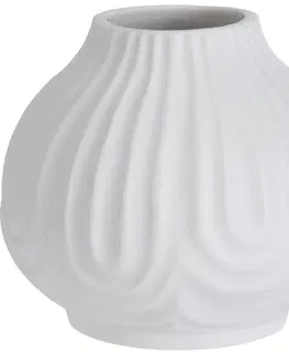 Vázy keramické Porcelánová váza Andaluse biela, 12 x 11 cm