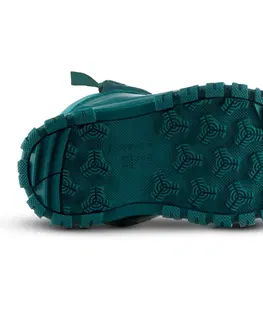 turistická obuv Detské snehule Warm zeleno-tyrkysové