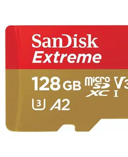 Pamäťové karty SanDisk Extreme microSDXC 128 GB 190 MB/s s adaptérom