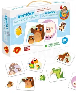 Hračky spoločenské hry pre deti PEXI - Doštičky Malé A Velké Zvieratká