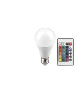 LED osvetlenie  LED RGB žiarovka s diaľkovým ovládačom BULB E27/9W/230V 2700K 