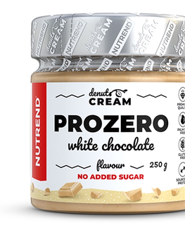 Čokoládové a orechové nátierky Orechový krém Nutrend Denuts Cream Prozero s bielou čokoládou 250 g Prozero s bielou čokoládou