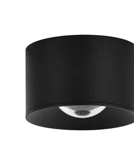Vonkajšie stropné svietidlá Zambelis LED vonkajšie stropné svietidlo S133 Ø 6,5 cm, pieskovo čierna