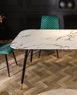 Jedálenské stoly Jedálenský stôl PALLAS 140 cm Dekorhome Biela