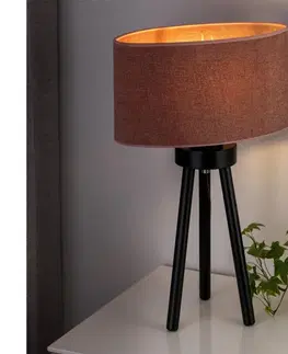 Lampy   - Stolná lampa OVAL 1xE27/15W/230V ružová 