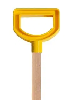 Hračky na záhradu ANDRONI - Lopata s drevenou násadou a rukoväťou - dĺžka 53 cm, žltá