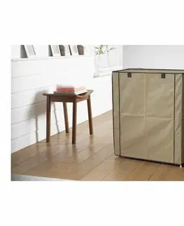 Úložné boxy Compactor Textilný botník Compactor Oxford - 4 poschodia, 59 x 29 x 70 cm béžový