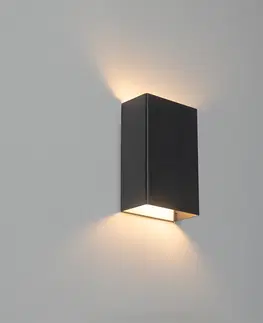 Nastenne lampy Moderné nástenné svietidlo čierne - Otan S