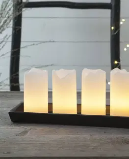 LED sviečky STAR TRADING Candle LED sviečky s diaľkovým ovládaním biele 4ks